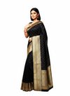 Black Banarasi Handloom Silk Saree