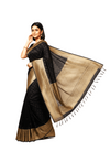 Black Banarasi Handloom Silk Saree