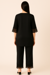 Black Co-ord Set with Lace