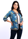 The Blue Leaf Ajrak Jacket