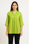 The Lime Green Bamberg Silk Top