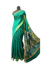 The Green Tussar Silk Saree