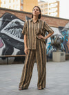 Khaki Handloom Cotton Ensemble