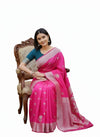 MAGENTA BANARASI SILK SAREE