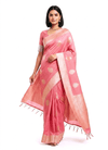 Rose Pink Banarasi Saree