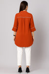 The Rust Bemberg Silk Top