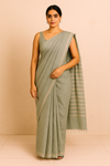 The Soft Green Pure Linen Saree