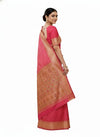 WATERMELON RED BANARASI SILK SAREE
