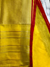 The Yellow Linen Saree