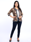 The Brown Leaf Ajrak Jacket