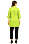 The Lime Green Bamberg Silk Top