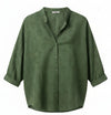 Green Texture Handloom Cotton Shirt