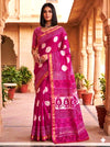 The Rani Pink Chanderi Saree