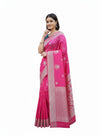 MAGENTA BANARASI SILK SAREE