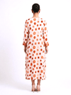 Pink Polka Dot Dress with Hand Work