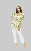 White Palm Linen Shirt